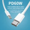 60W Type C To Type C Fast Charging Cable