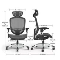 Hyken Ergonomic Mesh Swivel Task Chair