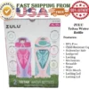 Zulu Torque Water Bottle With Straw, 16Oz/473 Ml, Featuring Secure Locking Cap And Sleek Design