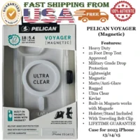 Pelican Voyager Magnetic Case With Stand For Iphone 13/14/15, Offering Ultimate Protection And Built-In Stand Feature.