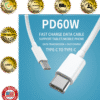 60W Pd Usb-C To Usb-C Fast Charging Cable