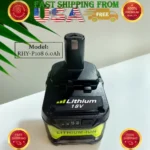 Powerful Rhy-P108 18V Lithium-Ion Battery | A Black And Green Battery