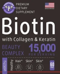 Halal/Vegan Biotin Capsules 15000 Mcg